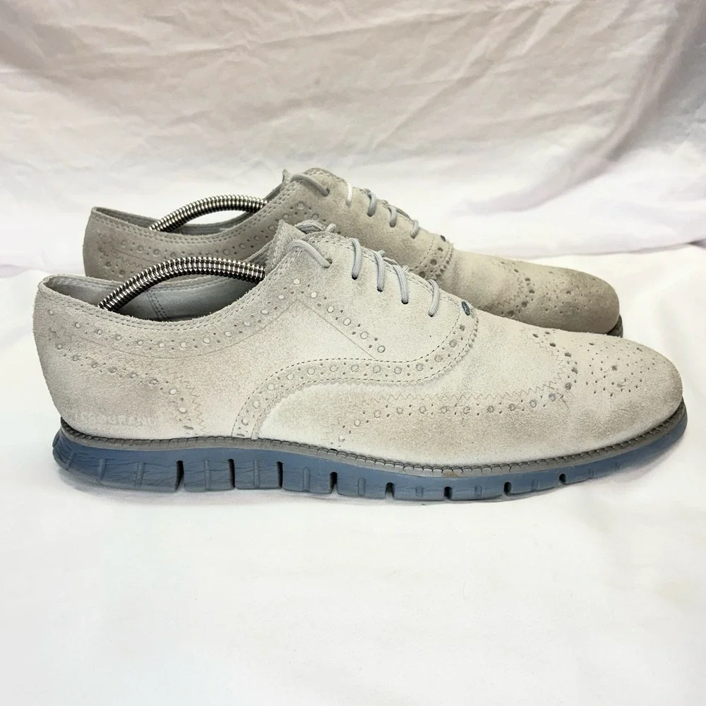 Cole Haan ZeroGrand‎ Men's Sz 11 M Wing Tip Suede Shoes